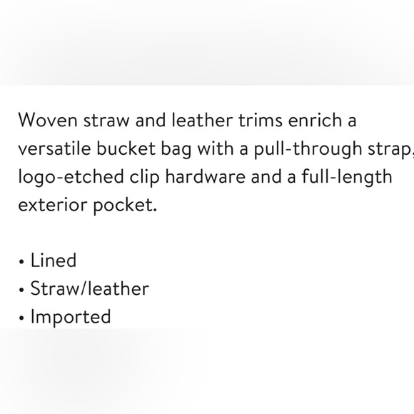 REBECCA MINKOFF EDIE BUCKET SHOULDER BAG - NATURAL/BLACK - LIKE NEW! - Picture 12 of 13